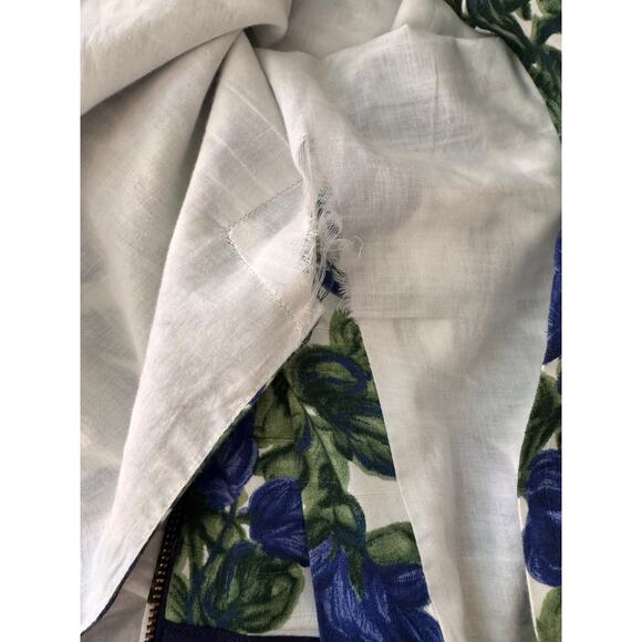 MILLY of New York Women's Blue Green Floral Sleeveless Sheath Dress Size 8 - Picture 8 of 8